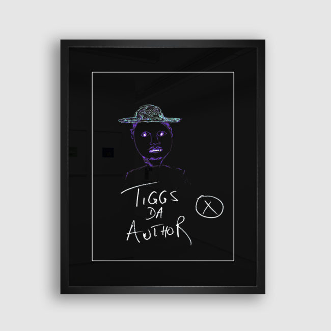 Autoportrait de Tiggs Da Author, Collection Trombinoscope © adscite, Alexandre Fisselier et Mathilde François